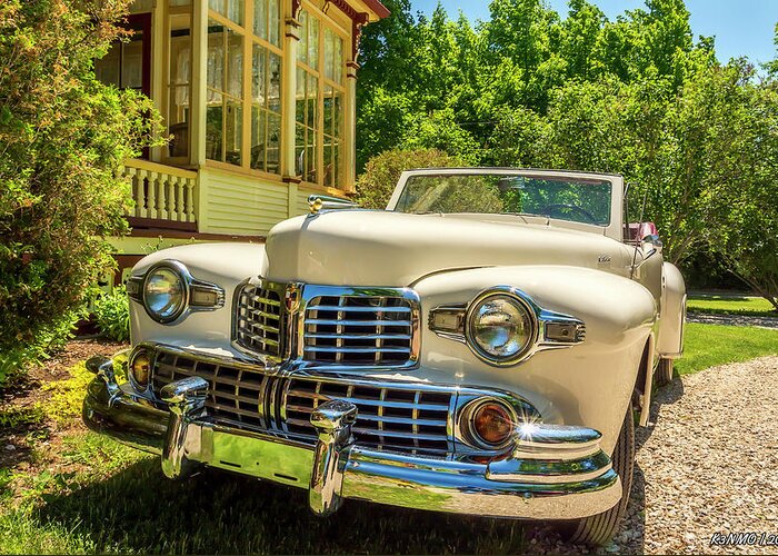 2016 Greeting Card featuring the photograph 1948 Lincoln convertible by Ken Morris