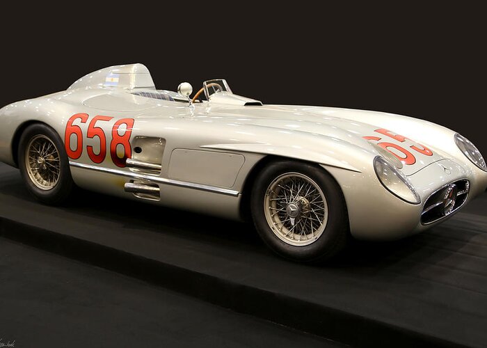 1955 Greeting Card featuring the photograph 1955 Mercedes-Benz 300 SLR by Peter Kraaibeek