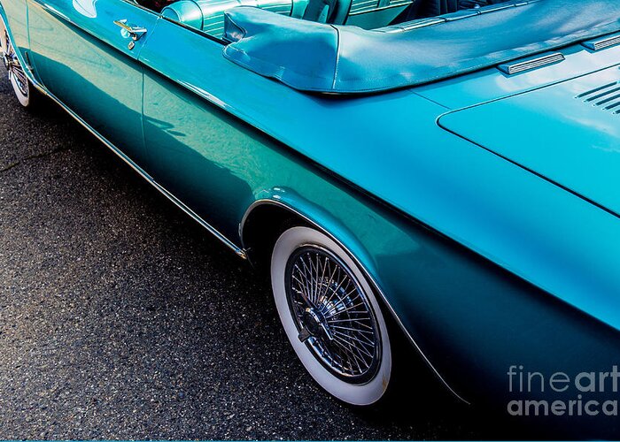 Classic Car Greeting Card featuring the photograph 1964 Chevrolet Corvair Side View by M G Whittingham