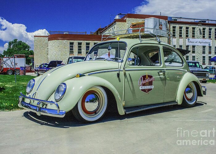 Volkswagen Greeting Card featuring the photograph 1965 Volkswagen Bug by Tony Baca