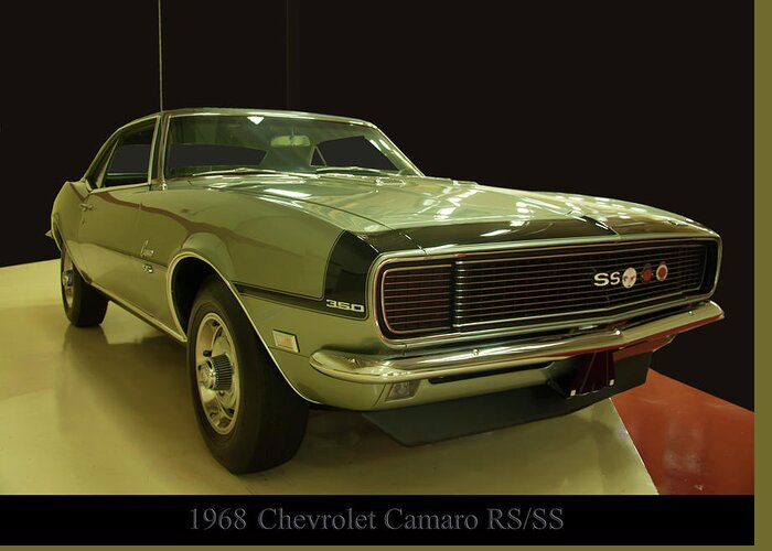 1968 Chevy Camaro Rs-ss Greeting Card featuring the photograph 1968 Chevy Camaro RS-SS by Flees Photos