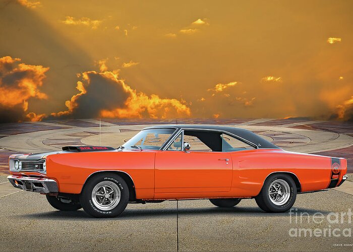 Automobile Greeting Card featuring the photograph 1969 Dodge Super Bee IV by Dave Koontz