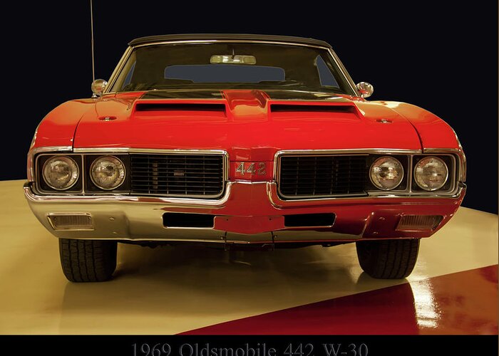 1969 Greeting Card featuring the photograph 1969 Oldsmobile 442 W-30 by Flees Photos