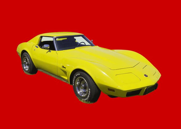 Car Greeting Card featuring the photograph 1975 Corvette Stingray Sportscar by Keith Webber Jr