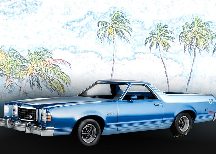1979 Ranchero Gt Greeting Card featuring the photograph 1979 Ranchero GT 7th Generation 1977-1979 by Chas Sinklier