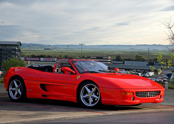 Auto Greeting Card featuring the photograph 1999 Ferrari 355 F1 by Dave Koontz