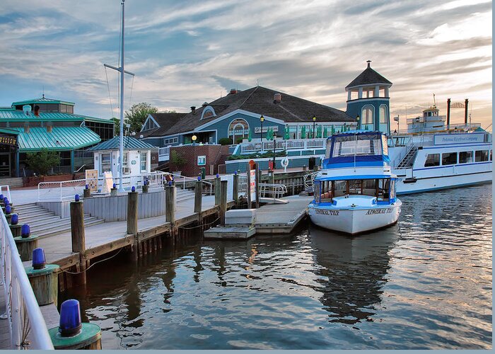 Docks Greeting Card featuring the photograph Alexandria Waterfront I by Steven Ainsworth
