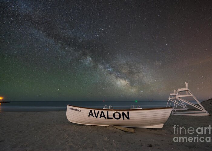 Avalon Greeting Card featuring the photograph Avalon Milky Way #2 by Michael Ver Sprill