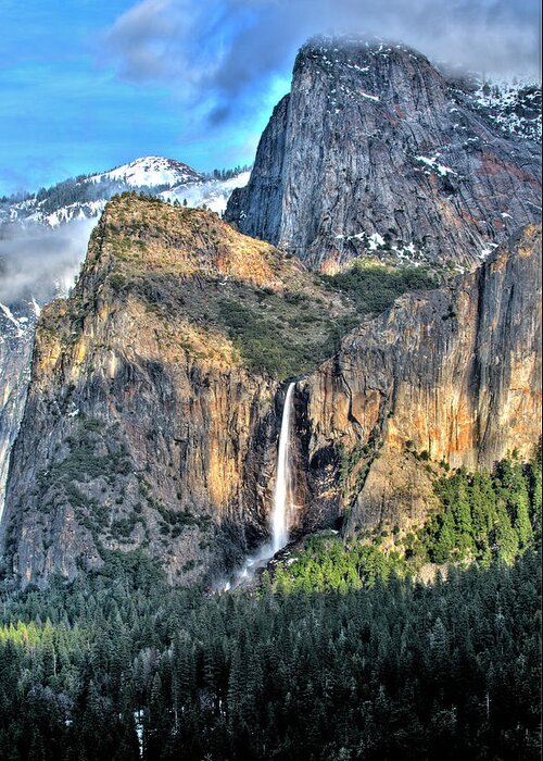 Bridalveil Falls Greeting Card featuring the photograph Bridalveil Falls #2 by Marc Bittan