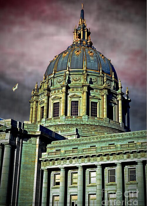 Jim Fitzpatrick Greeting Card featuring the photograph City Hall San Francisco II #1 by Jim Fitzpatrick