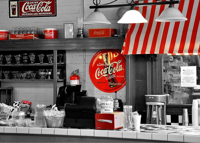 Coca Cola Greeting Card featuring the photograph Coca Cola by Todd Hostetter