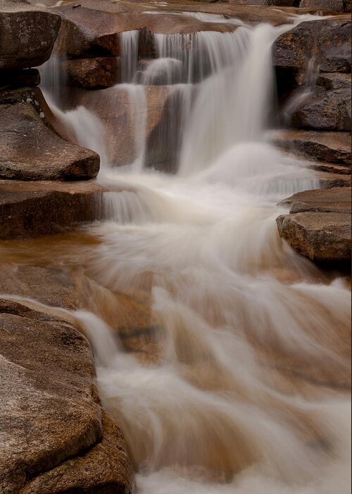 New England Greeting Card featuring the photograph Diana's Baths Waterfalls in Bartlett New Hampshire #2 by Brenda Jacobs