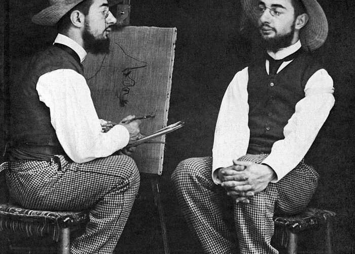 19th Century Greeting Card featuring the photograph Henri De Toulouse-lautrec #2 by Granger