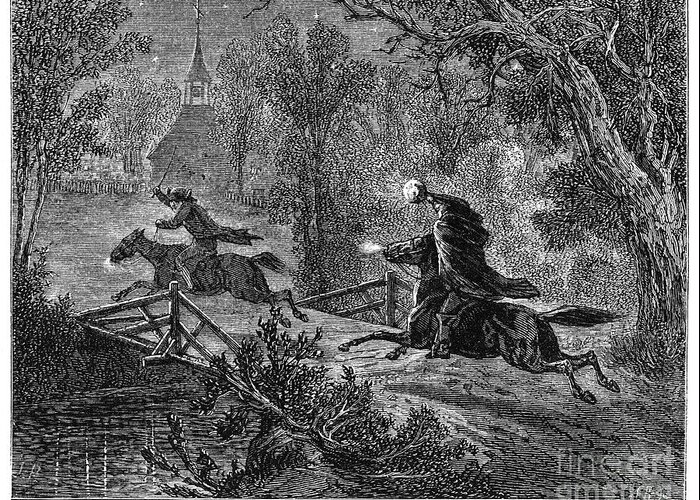 1819 Greeting Card featuring the photograph Irving: Sleepy Hollow #2 by Granger