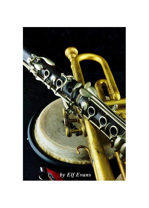 Drums Greeting Card featuring the photograph Jazz #2 by Elf EVANS