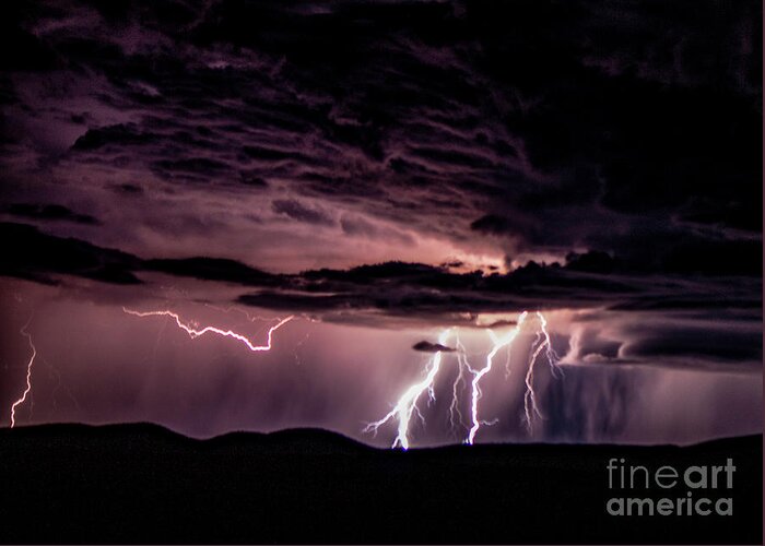 Lightning Greeting Card featuring the photograph Lightning #6 by Mark Jackson