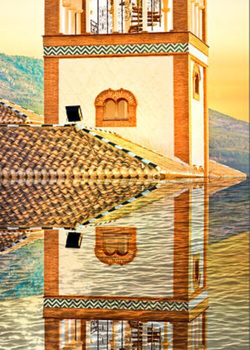 Andalucia Greeting Card featuring the photograph Minaret #2 by Tom Gowanlock