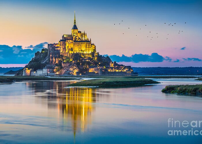 Abbey Greeting Card featuring the photograph Mont Saint Michel #3 by JR Photography