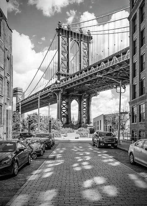 New York City Greeting Card featuring the photograph NEW YORK CITY Manhattan Bridge #5 by Melanie Viola
