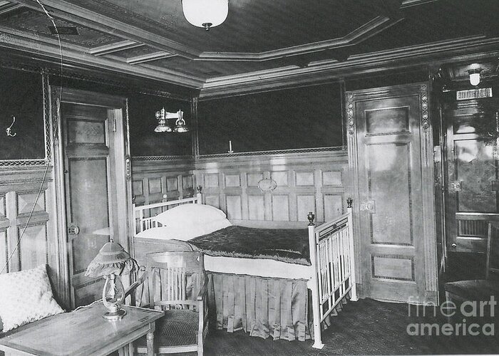Parlour Suite Of Titanic Ship Greeting Card