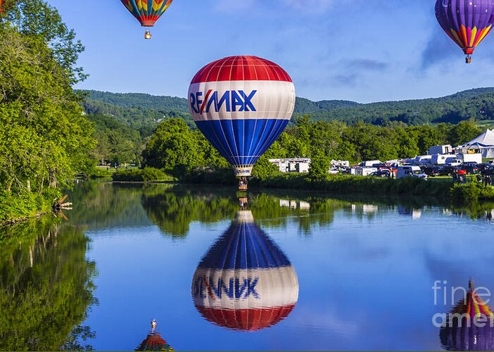 balloon Festival Greeting Card featuring the photograph Quechee Balloon Festival #2 by New England Photography