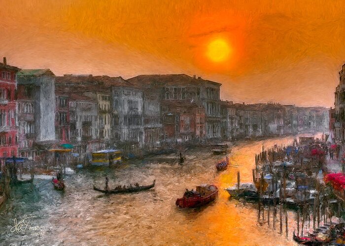 Venice Greeting Card featuring the photograph Riva del Ferro. Venezia #2 by Juan Carlos Ferro Duque