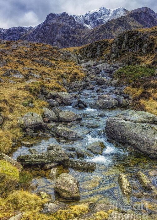 Stream Greeting Card featuring the photograph Snowdonia Mountains #2 by Ian Mitchell