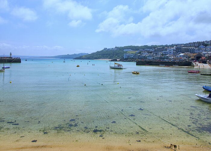Cornwall Greeting Card featuring the photograph St Ives Cornwall #2 by Martin Newman