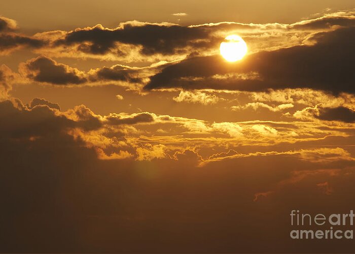Sunset Greeting Card featuring the photograph Sunset #4 by Michal Boubin