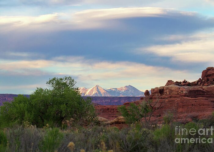 Utah Greeting Card featuring the photograph The Shining Mountains by Jim Garrison