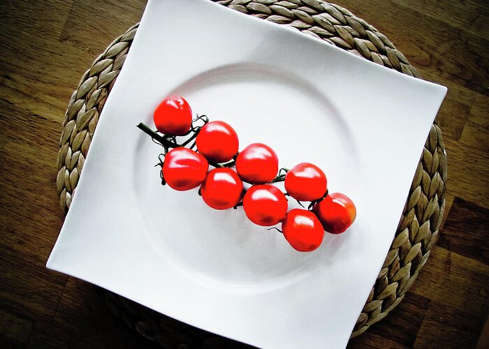 Tomatoes Greeting Card featuring the photograph Tomatoes #2 by Cesar Vieira