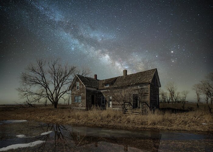 Abandoned Greeting Card featuring the photograph What Once Was #2 by Aaron J Groen