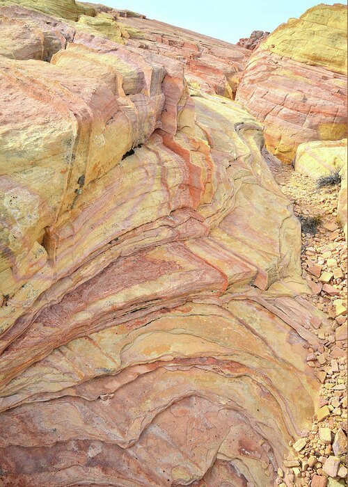 Valley Of Fire State Park Greeting Card featuring the photograph Colorful Sandstone in Valley of Fire #21 by Ray Mathis