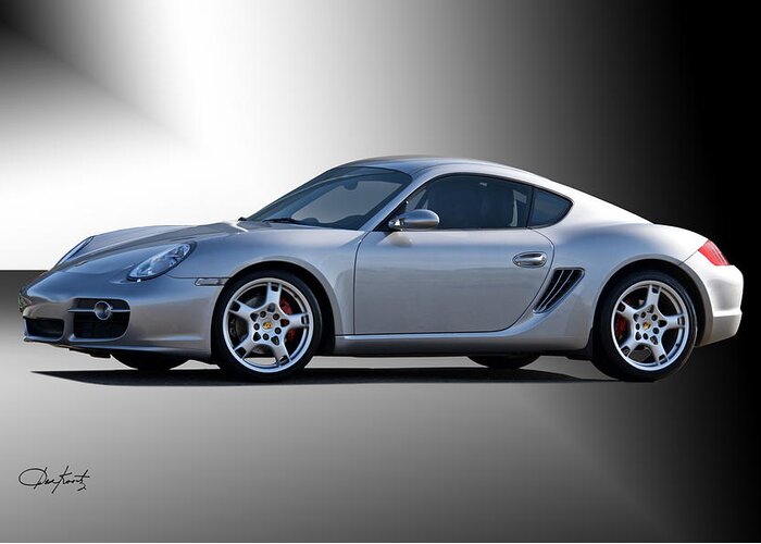Auto Greeting Card featuring the photograph 2006 Porsche Cayman S by Dave Koontz