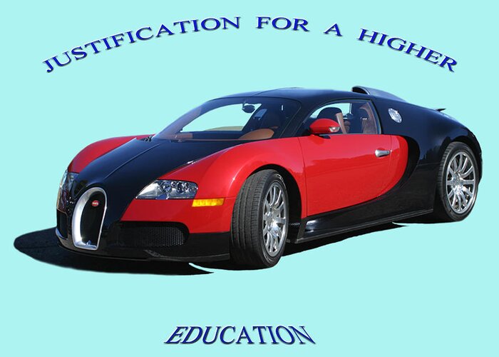 Imagine Your Car Featured On A Tee-shirt Or Motivation Poster Greeting Card featuring the photograph 2010 Bugatti Veyron by Jack Pumphrey