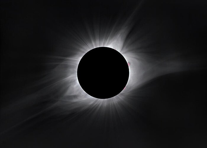 Eclipse Greeting Card featuring the photograph 2017 Eclipse Totality by Dennis Sprinkle