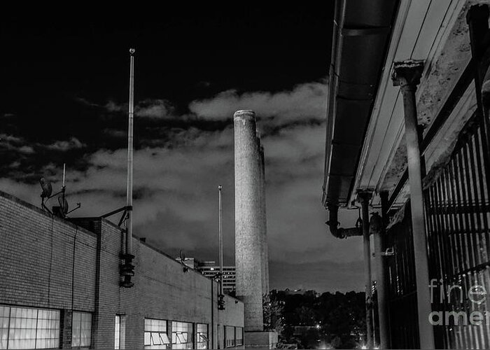 2015 Greeting Card featuring the photograph 215th Street Smokestacks by Cole Thompson