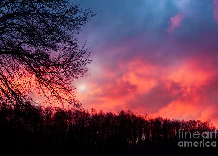 Sunset Greeting Card featuring the photograph Appalachian Afterglow #24 by Thomas R Fletcher