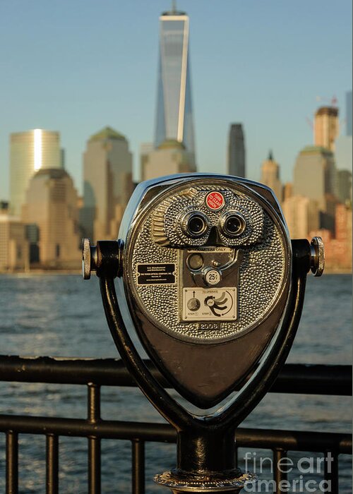 Nyc Greeting Card featuring the photograph 25 Cents A View by Debra Fedchin