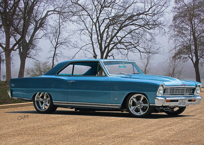 Automobile Greeting Card featuring the photograph 1966 Chevrolet Nova 'Super Sport' #3 by Dave Koontz
