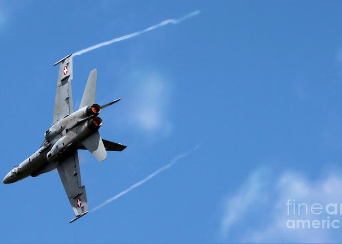 F/a-18 Superhornet Greeting Card featuring the photograph F-18 superhornet #3 by Ang El