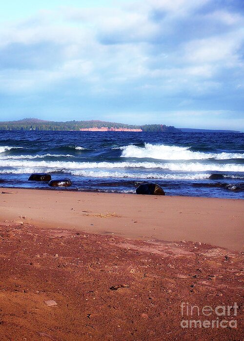 Photography Greeting Card featuring the photograph Lake Superior Shoreline #4 by Phil Perkins