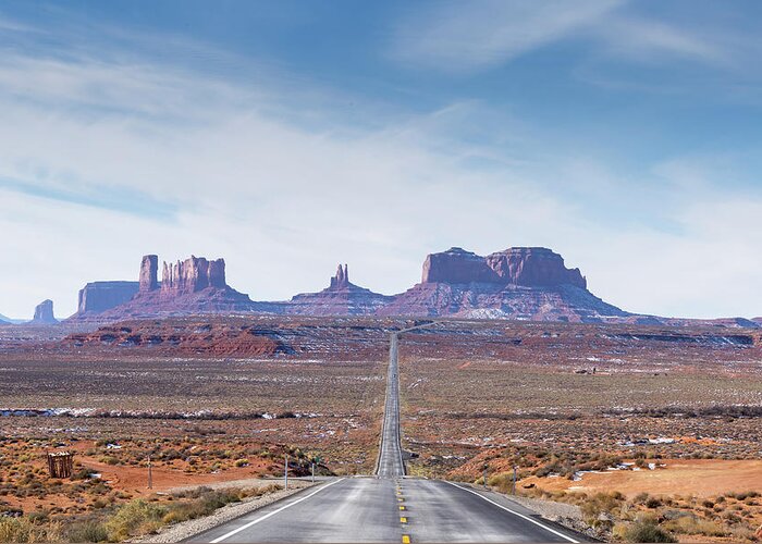 Amazing Greeting Card featuring the photograph Monument Valley National Park in Arizona, USA #3 by Josef Pittner