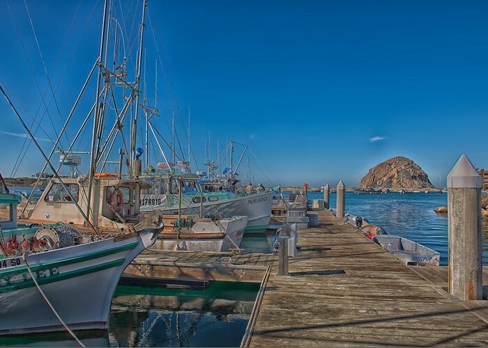 Morro Bay Greeting Card featuring the photograph Morro Bay Harbor #3 by Mountain Dreams