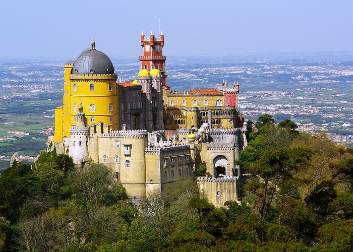 Arabian Greeting Card featuring the photograph Pena Palace #3 by Carlos Caetano