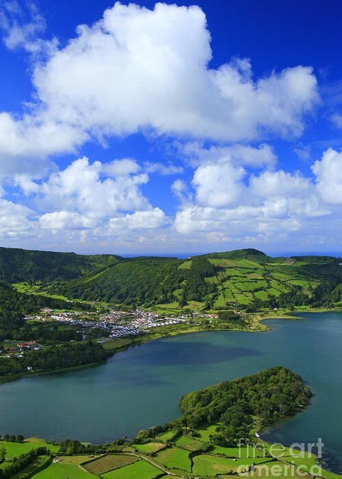 Crater Greeting Card featuring the photograph Sete Cidades - Azores #3 by Gaspar Avila