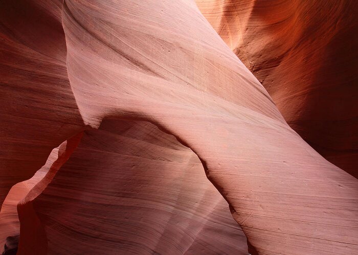 Antelope Greeting Card featuring the photograph Antelope canyon abstract #35 by Pierre Leclerc Photography