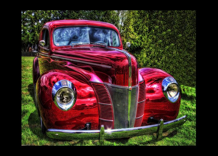 39 Ford Coupe Greeting Card featuring the photograph 39 Ford Coupe by Thom Zehrfeld