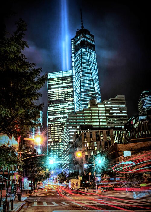 Freedom Tower Greeting Card featuring the photograph Freedom Tower #4 by Theodore Jones