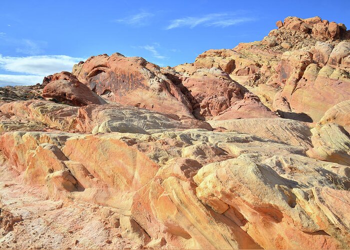 Valley Of Fire State Park Greeting Card featuring the photograph Rainbow Vista Area - Valley of Fire #2 by Ray Mathis